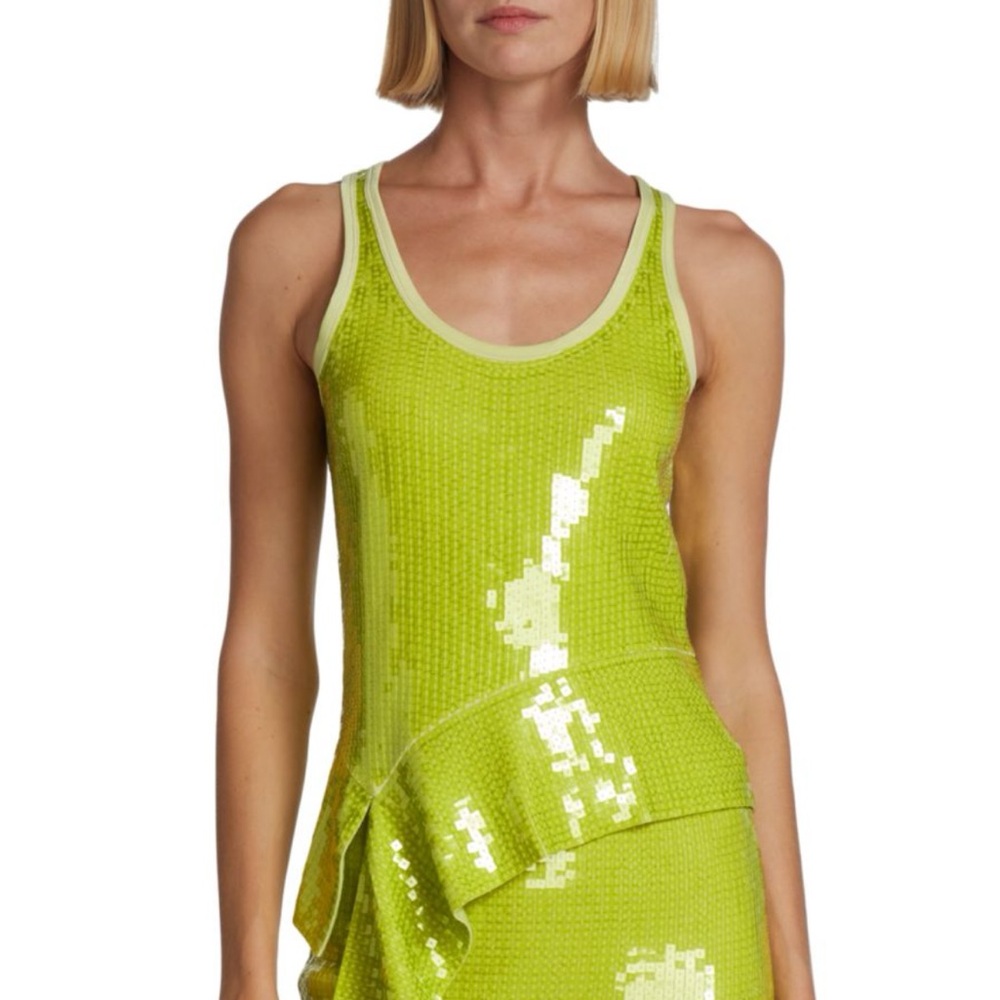Helmut Lang Asymmetrical Sequin Top, NEW